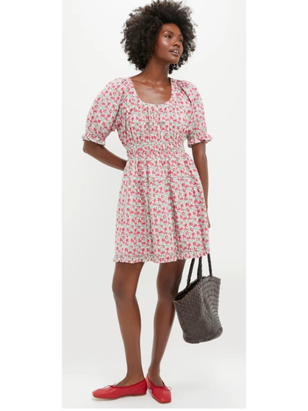 Tuckernuck Hyacinth House Red Dahlia Dorothy Mini Dress S